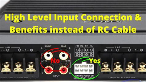 hook up high level input amp